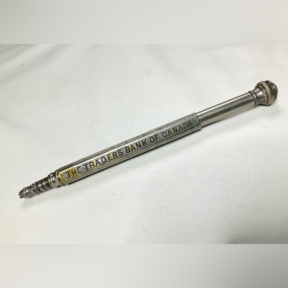 Antique Pencil Traders Bank Of Canada Advertising Rare Piece